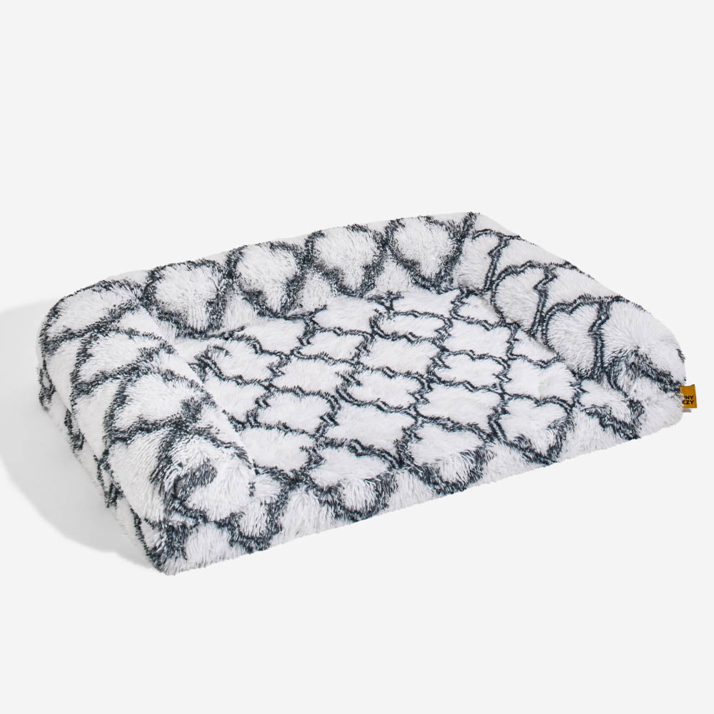 Supportive orthopedic dog bed, bolster edges, complete with washable cover