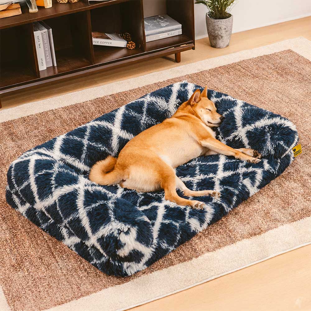 Orthopedic dog bed, bolster design, ideal for large dogs, washable