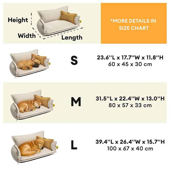 Detail of orthopedic dog bed's removable pillow, showcasing quality stitching and plush fill.
