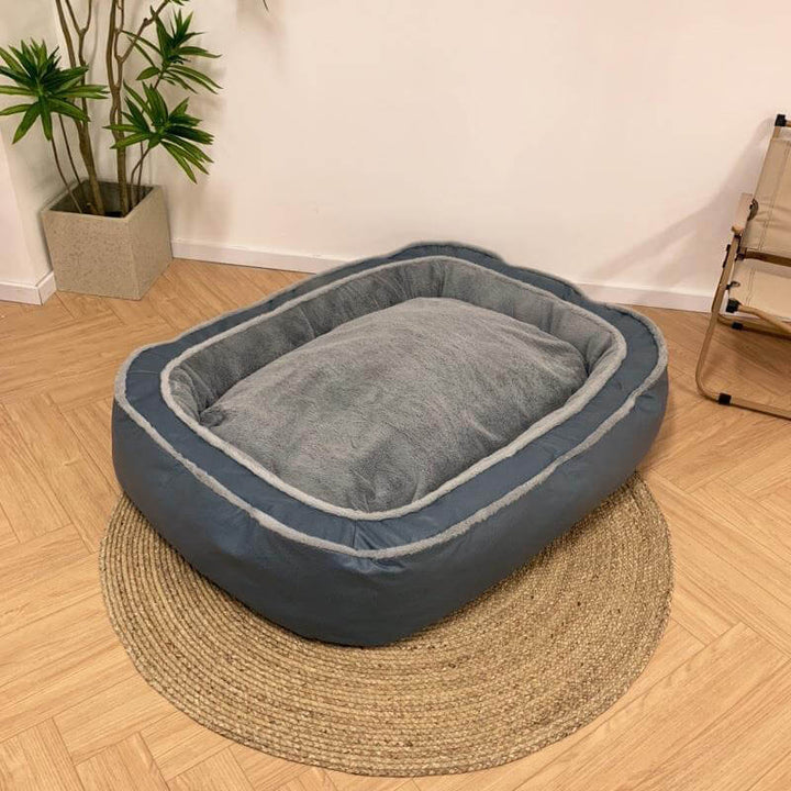 Pet supplies: durable, washable dog bed cover, fits large orthopedic bed, plush top.