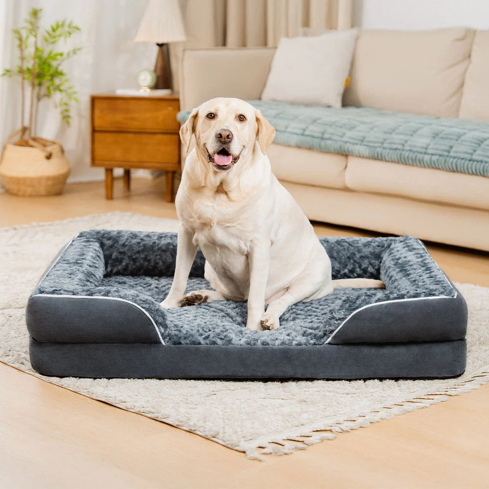 Stylish pet furniture: orthopedic dog bed, water-repellent, a comfortable haven for your dog.