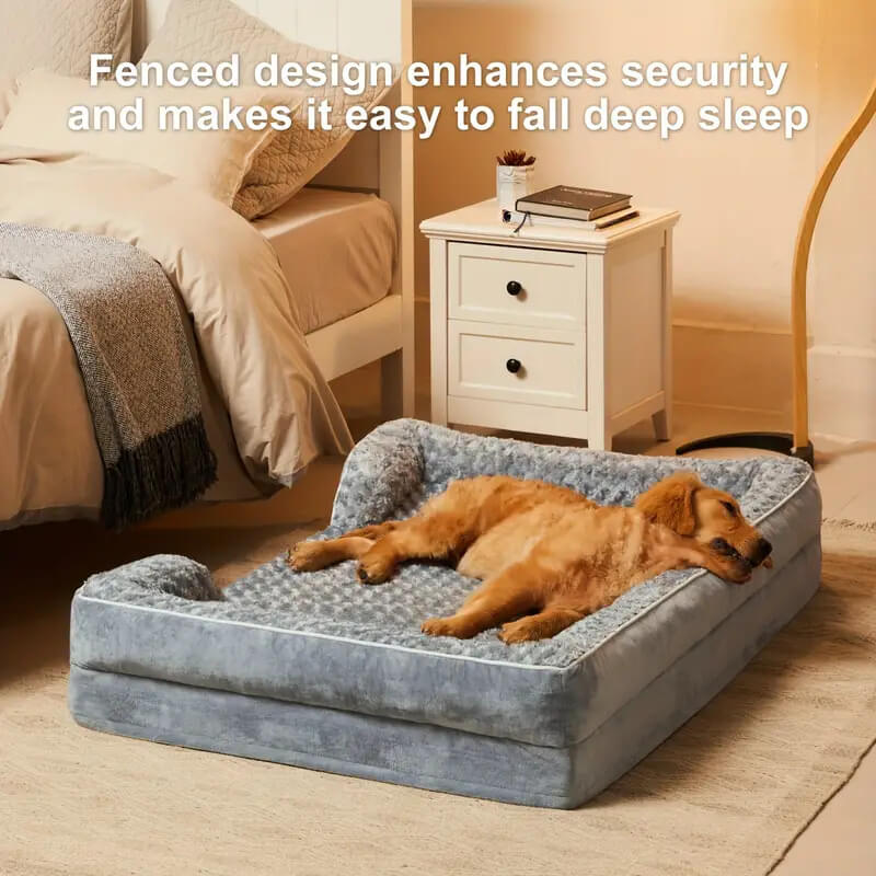 High-quality orthopedic dog bed for senior dogs, offering joint support and a cozy sleep.