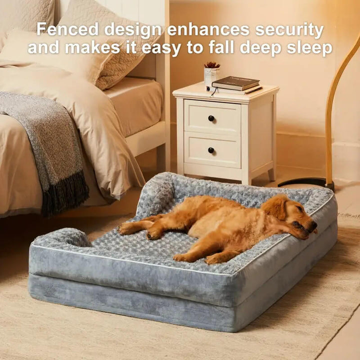 High-quality orthopedic dog bed for senior dogs, offering joint support and a cozy sleep.