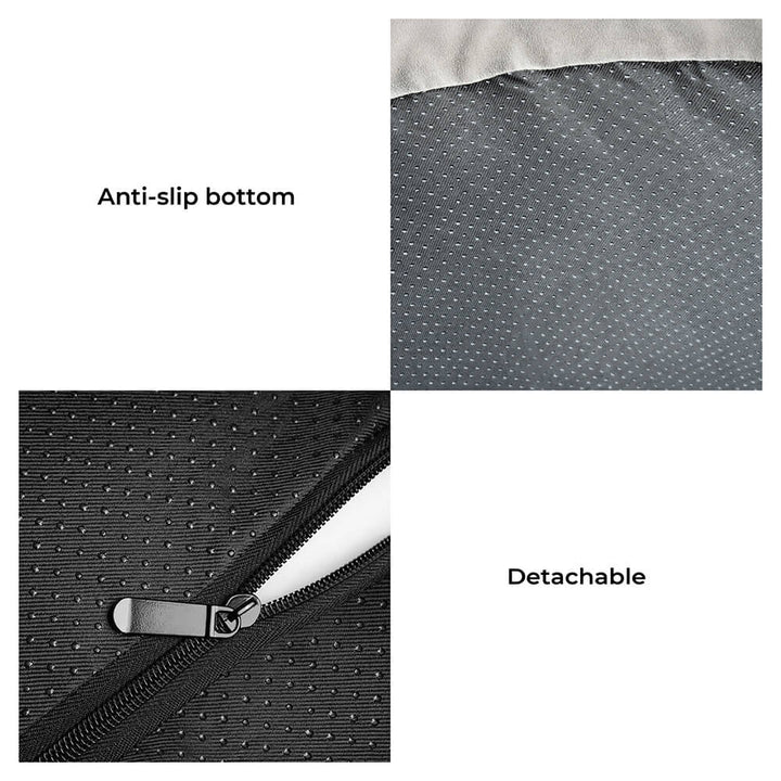 Orthopedic dog bed featuring a thick, full bolster for superior support
