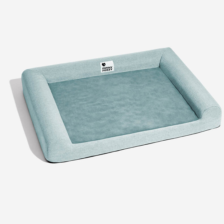 Pet supplies: orthopedic dog bed with full support, essential for pet comfort and well-being