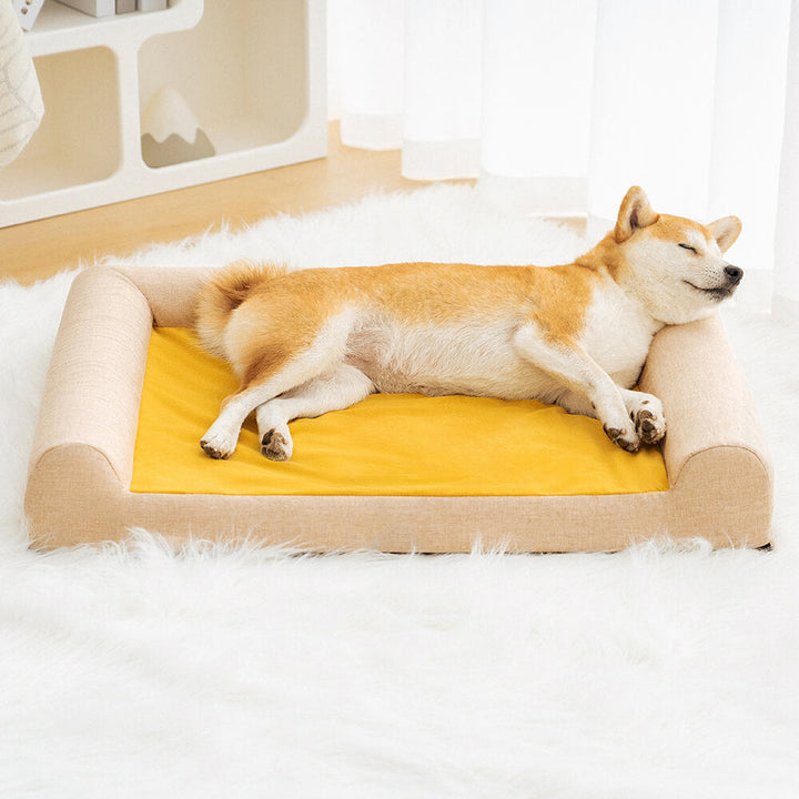 Unisex pet bed, orthopedic design for ultimate dog comfort, machine washable