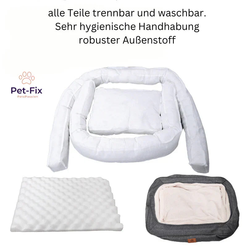 An ergonomic dog bed designed for joint health, offering ultimate comfort and support for pets.