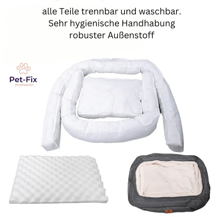 An ergonomic dog bed designed for joint health, offering ultimate comfort and support for pets.