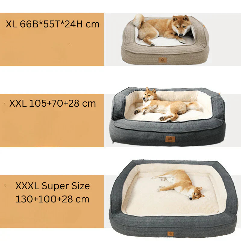 Orthopedic dog bed, durable and comfortable, with joint support, perfect for all dog breeds.