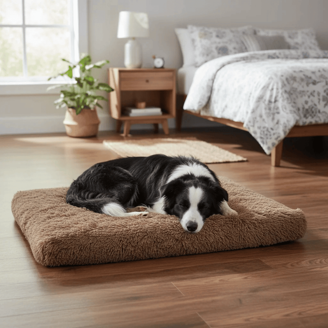 Unisex orthopedic pet bed, memory foam, washable cover, ideal for dogs and cats, plush comfort
