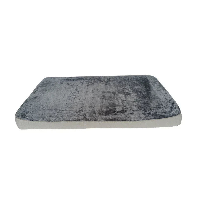 Dog memory foam bed in neutral tones, designed for maximum pet comfort and joint health.