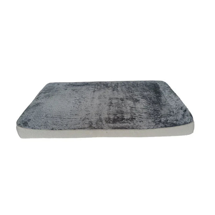 Dog memory foam bed in neutral tones, designed for maximum pet comfort and joint health.