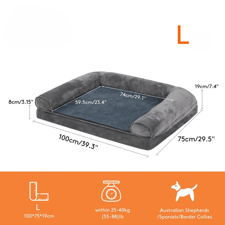 Premium pet supplies: Unisex orthopedic memory foam dog bed, perfect for dog comfort and easy maintenance.