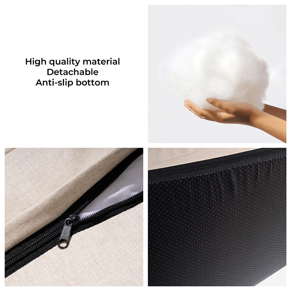 Detailed view of memory foam layer within orthopedic dog bed, superior comfort for pets