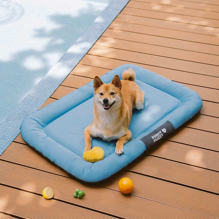 Orthopedic odor-resistant dog bed mat, waterproof cover, memory foam for pet comfort