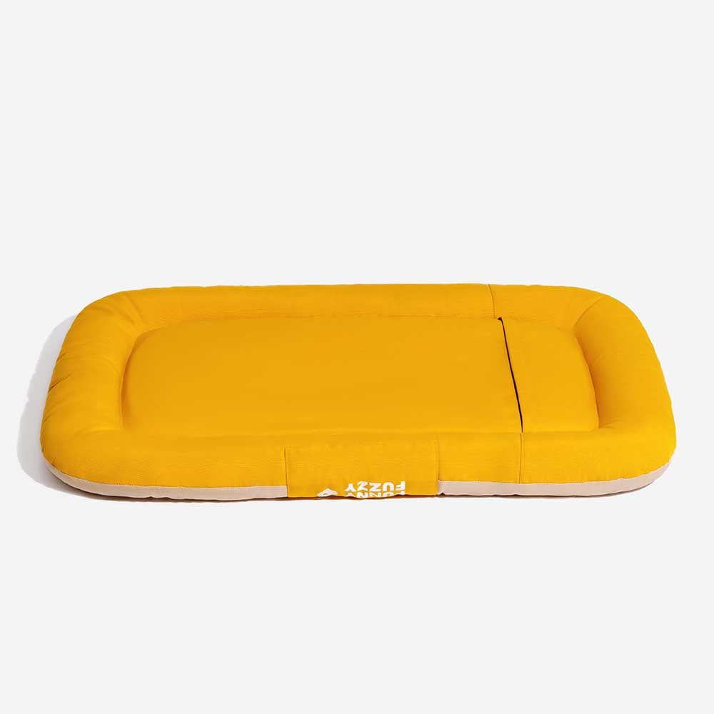 Waterproof outdoor dog bed, orthopedic and odor-resistant for any environment