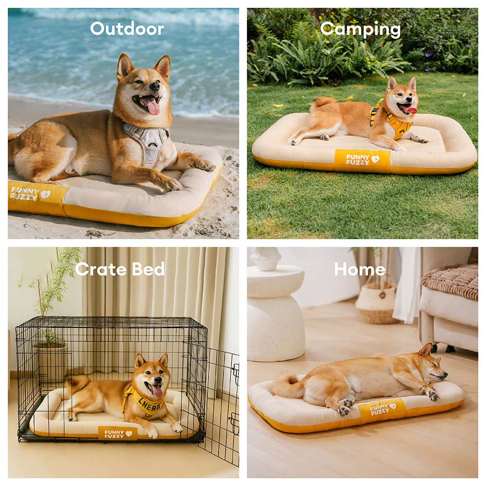 Dog accessories: waterproof orthopedic memory foam mat for indoor/outdoor use