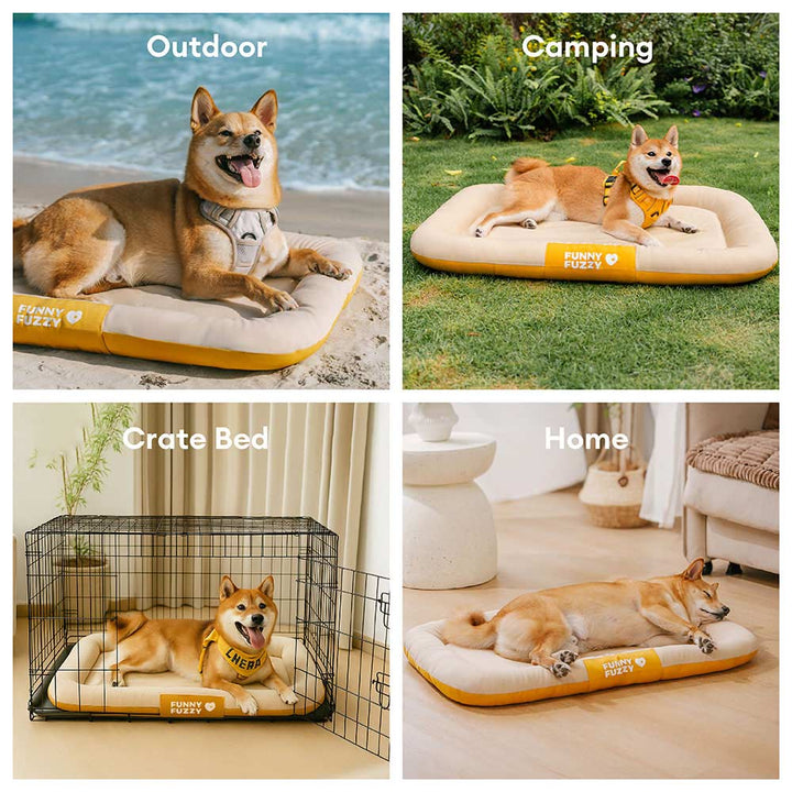 Dog accessories: waterproof orthopedic memory foam mat for indoor/outdoor use