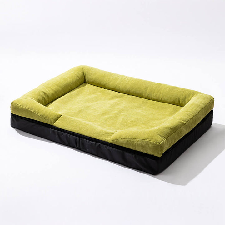 Orthopedic pet bed, a reliable cat accessory or dog bed, featuring a practical washable design