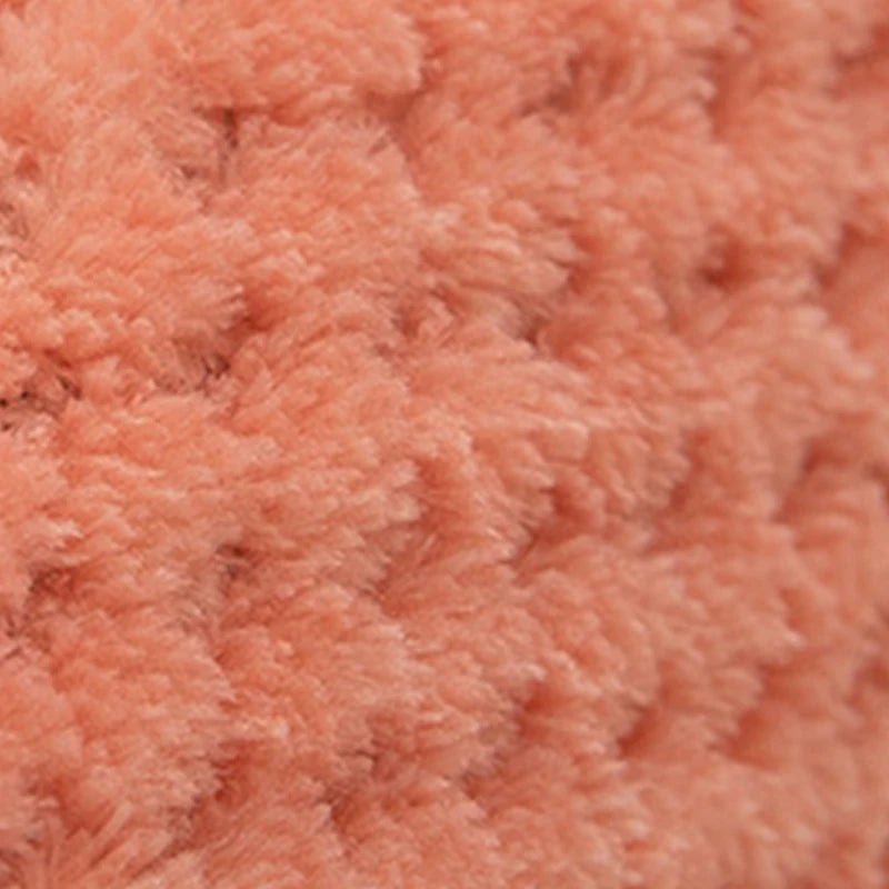 Luxurious plush pet bed in a neutral color, offering orthopedic support for dogs & cats