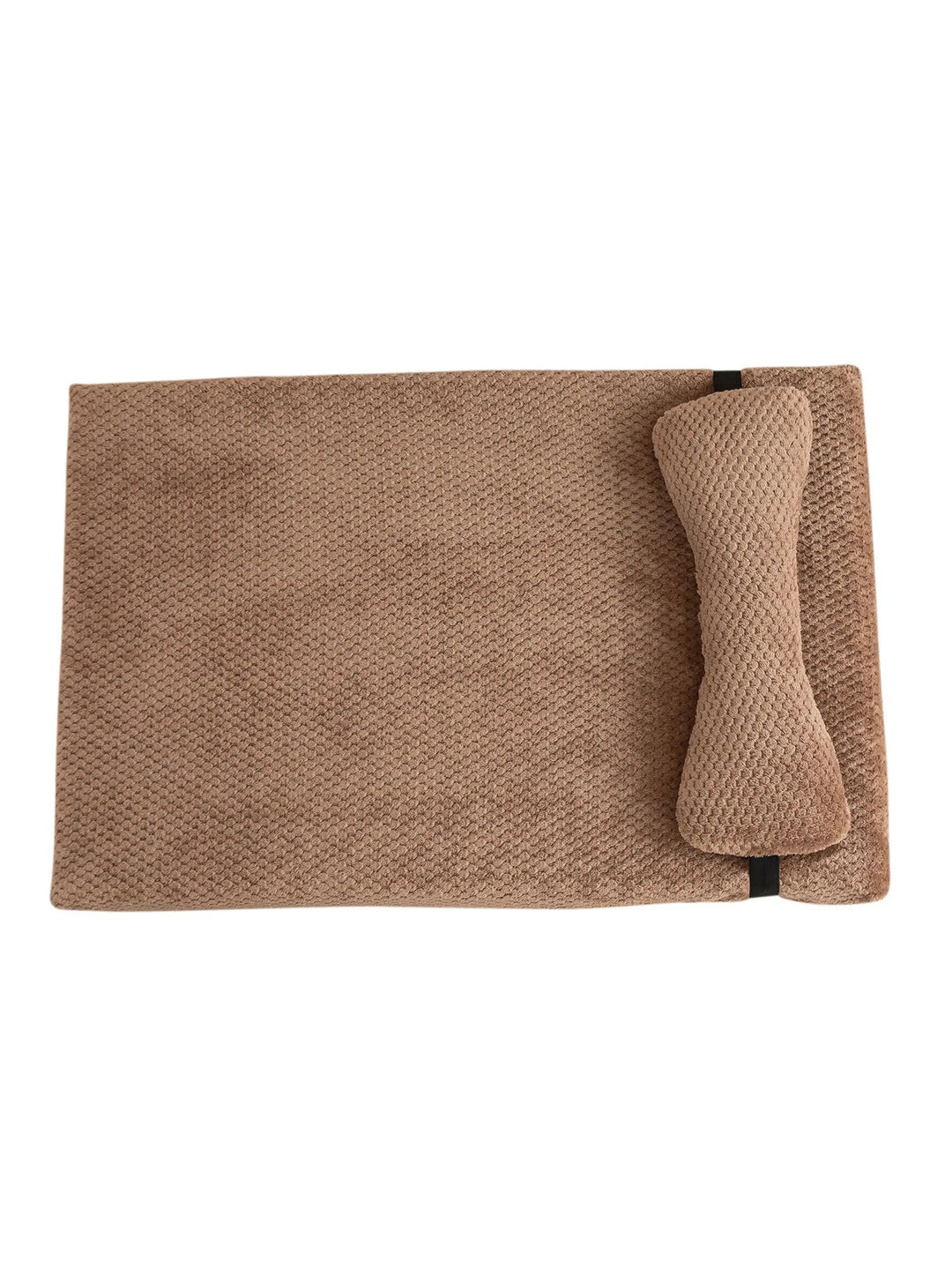 High-quality orthopedic pet bed with dense egg crate foam providing superior support