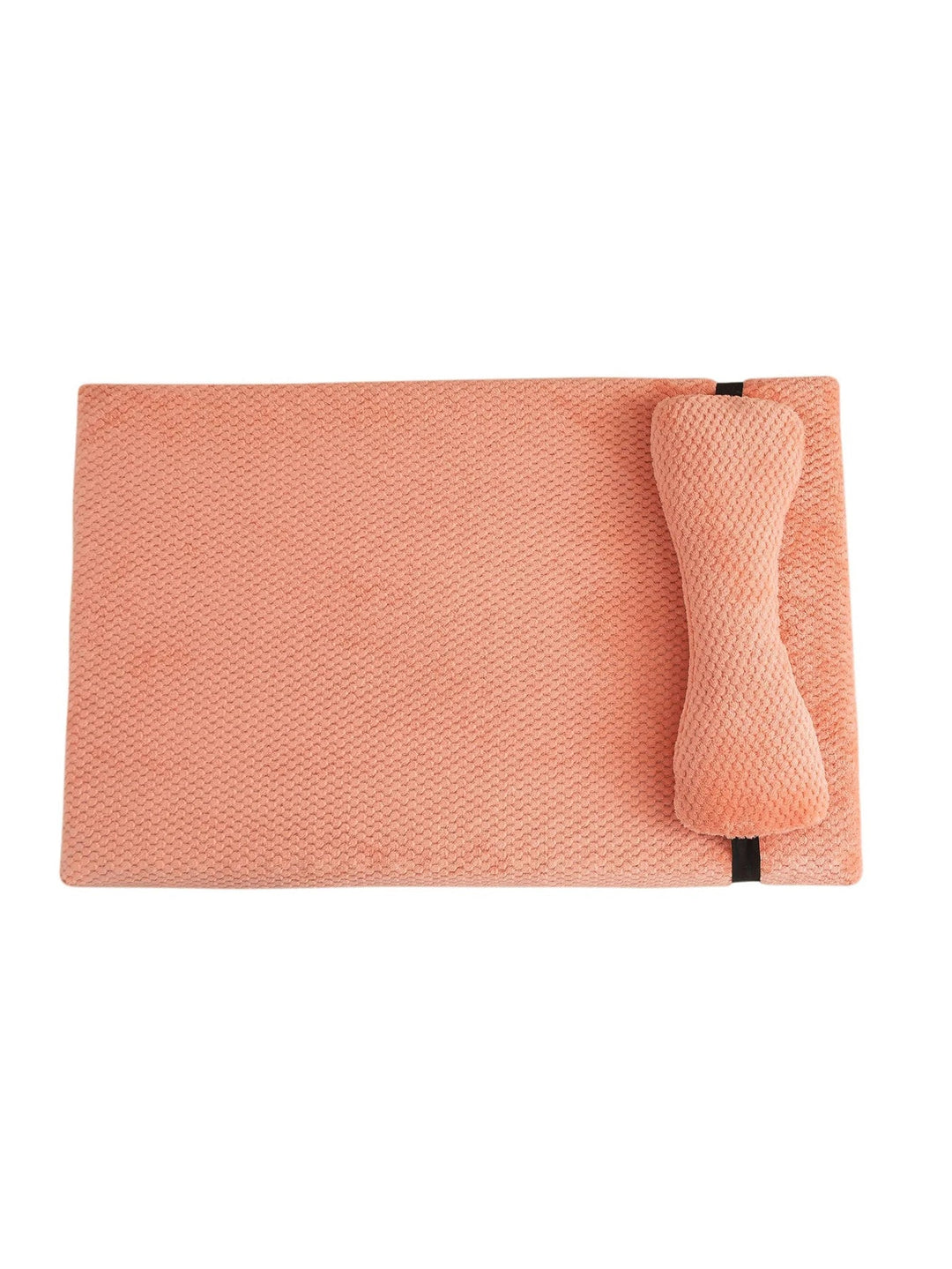 Soft gray orthopedic dog bed with ample space, promoting restful sleep and joint health