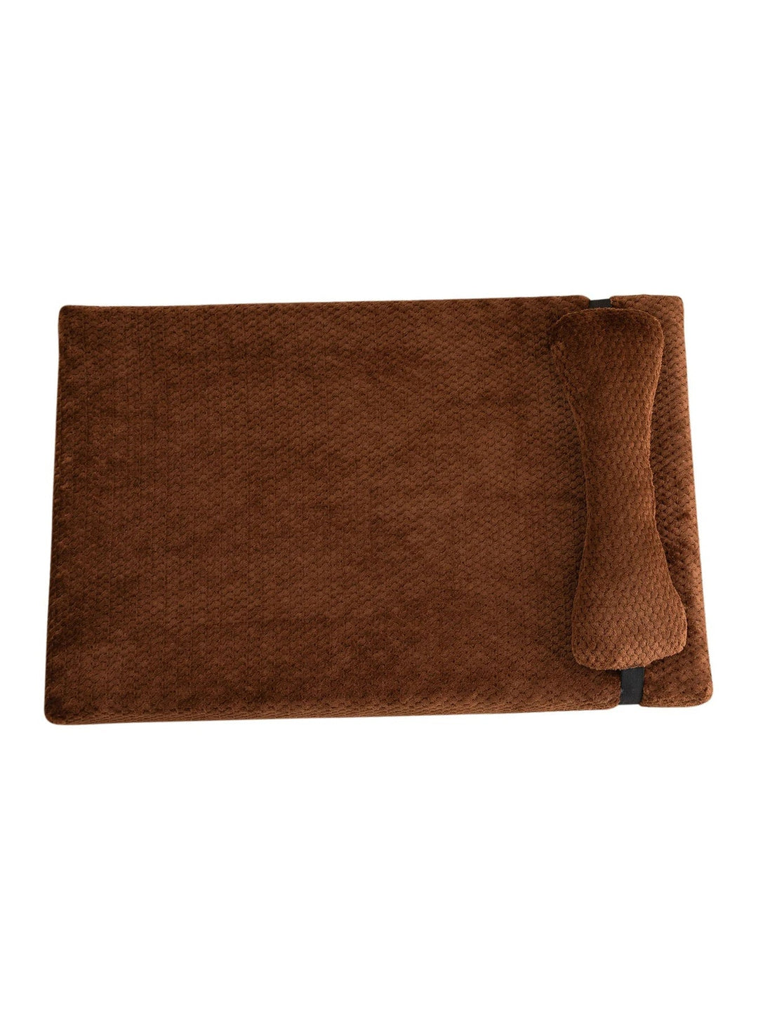 Plush orthopedic pet bed, perfect for cats or small dogs, featuring supportive foam