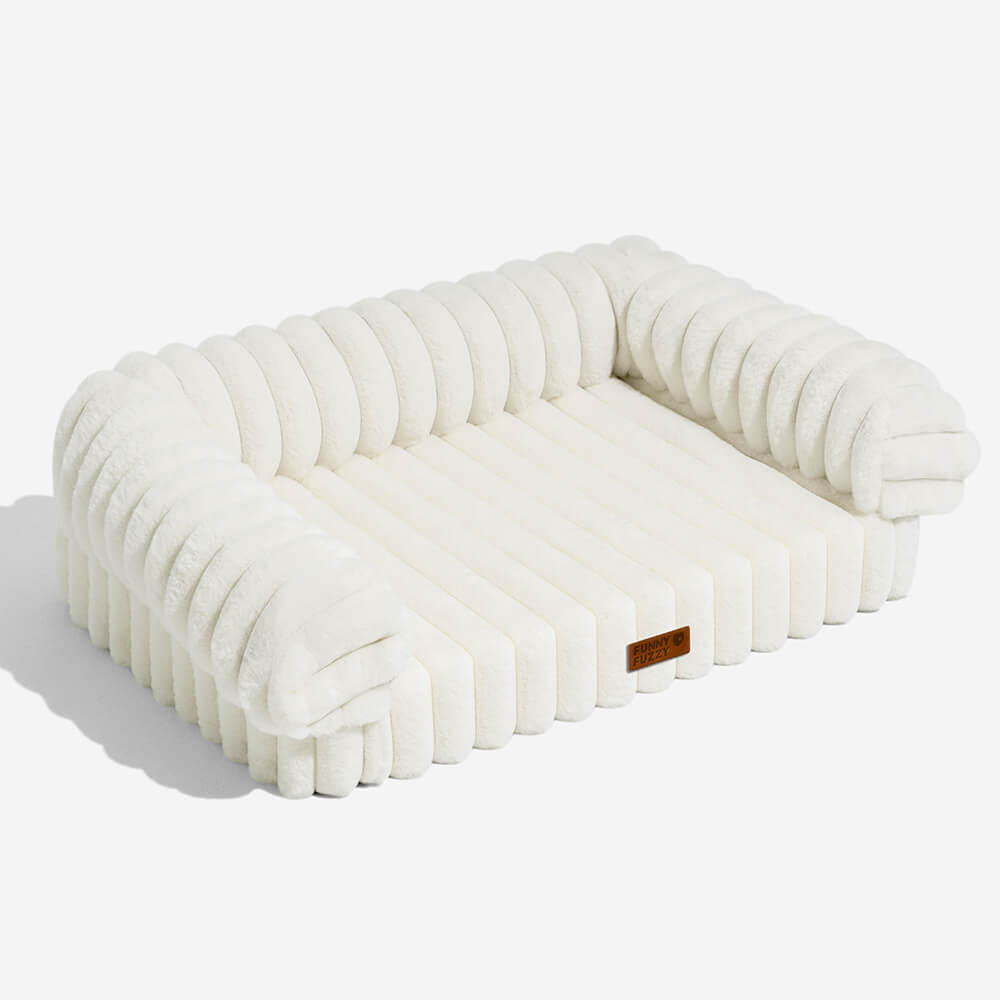 Washable orthopedic dog bed, sofa type, provides relief for joint pain in pets