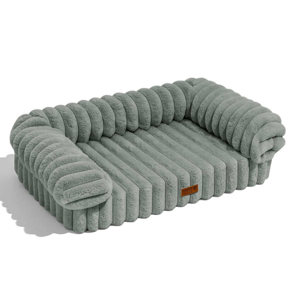 Fluffy orthopedic sofa pet bed, comfortable and durable for cats & dogs