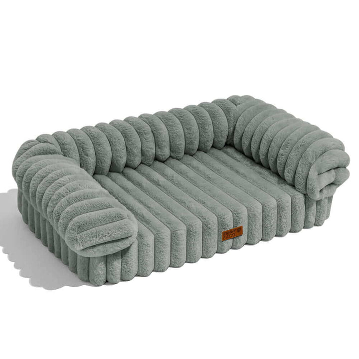 Fluffy orthopedic sofa pet bed, comfortable and durable for cats & dogs