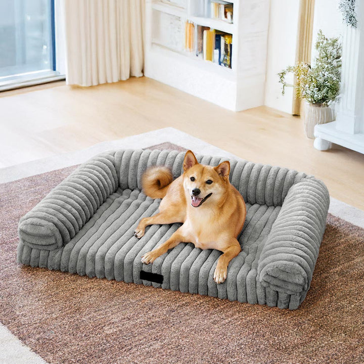 Dog bed, orthopedic, soft sofa design, pet-friendly comfort for cats & dogs