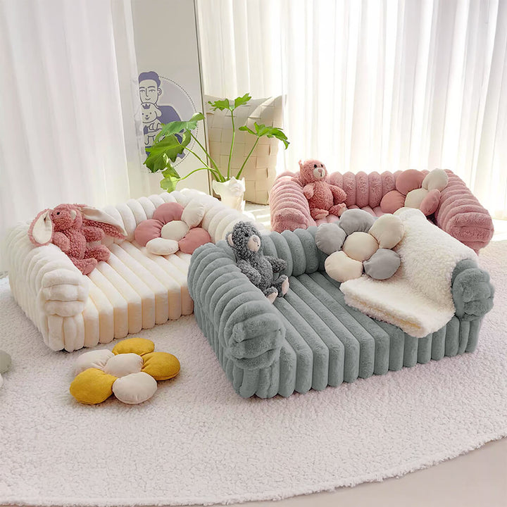Large orthopedic pet sofa bed, soft and fluffy, washable for big dogs