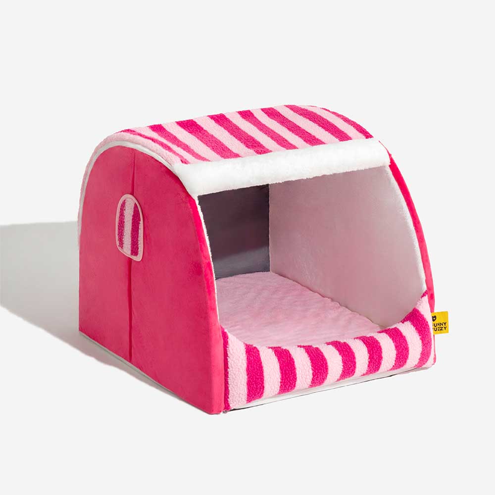 Modern striped pet bed, a blend of aesthetics and orthopedic function