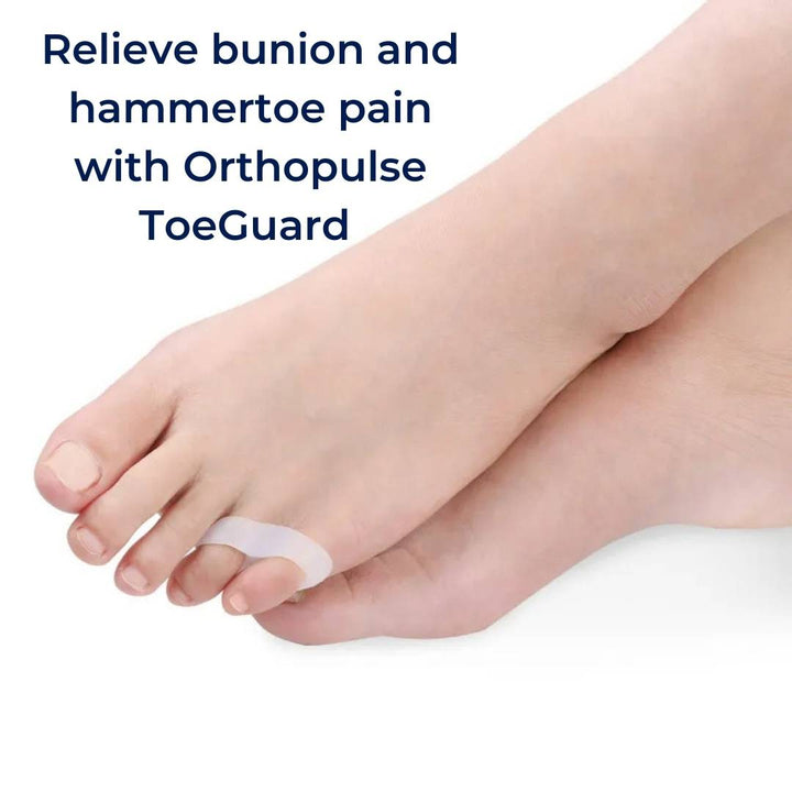 Flexible ToeGuard toe spacers for bunion & hammertoe corrector. Enhances foot health & provides foot pain relief.