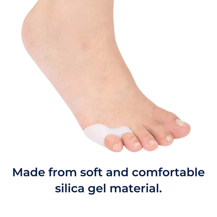 ToeGuard bunion & hammertoe corrector. Soft orthopedic toe spacers for foot care, alignment & pain relief.