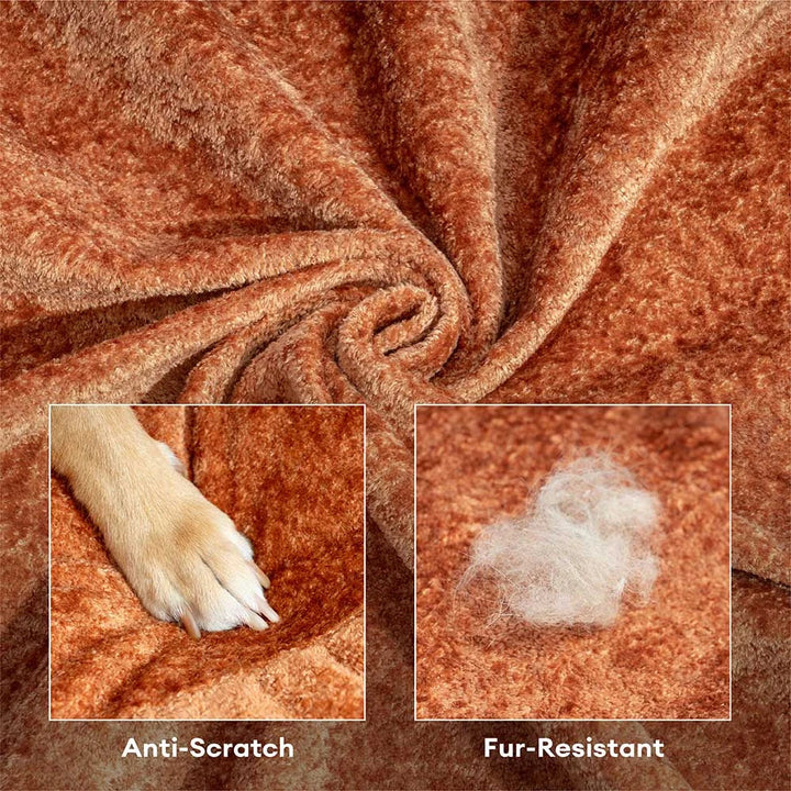 Brown velvet orthopedic donut dog bed, comfortable and supportive for small to large dogs.