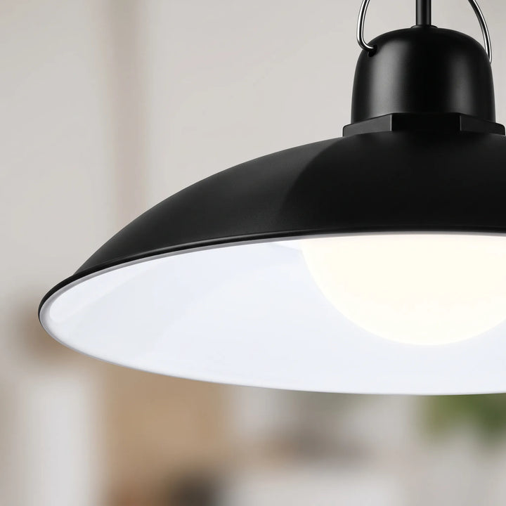 Eco-friendly outdoor solar pendant light with remote control. Energy-saving LED for sheds & patios.