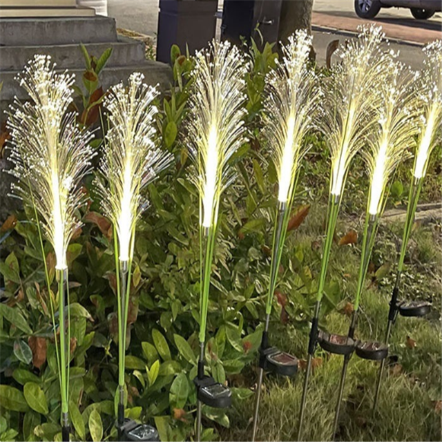 Energy efficient solar reed light, a sustainable choice for beautiful outdoor garden lighting.