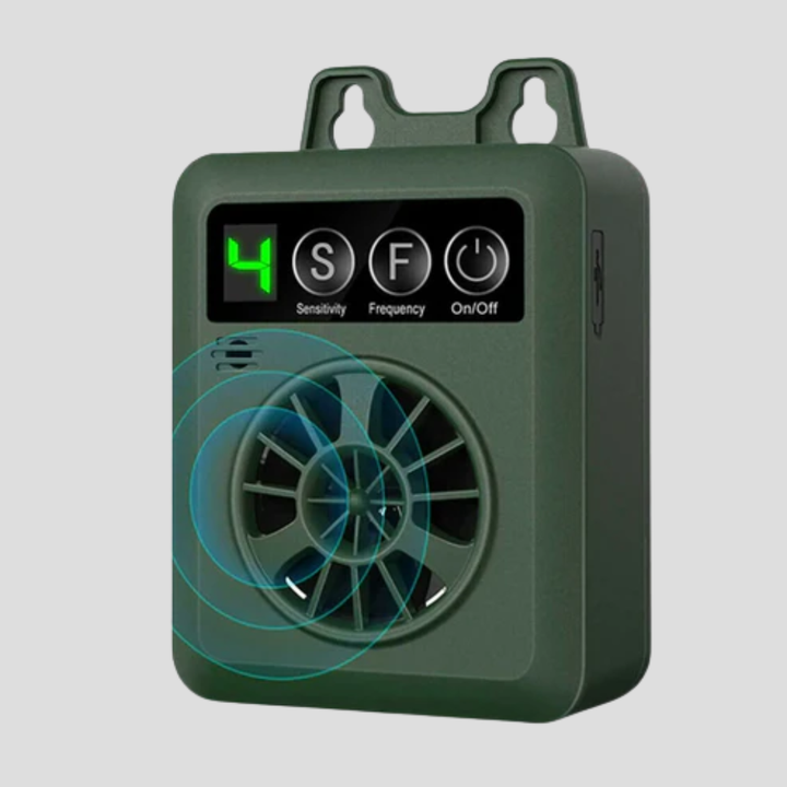 Outdoor ultrasonic dog bark control device for garden, weatherproof pet supplies