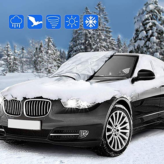 Magnetic car windshield cover: premium snow shield & ice guard for winter car protection.