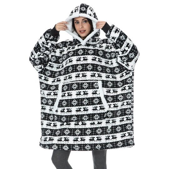 The ultimate giant wearable blanket hoodie for unparalleled cozy comfort & relaxation at home.
