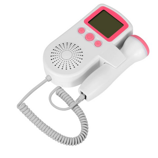 Compact acoustic listening device with sensor wand and LCD display for precise sound detection. [[lstfy-media:2]]