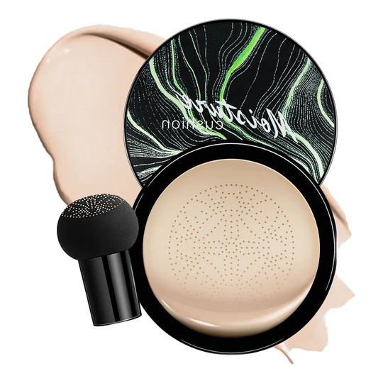 Hydrating CC cream cushion compact, offering sun protection & anti-aging for radiant, flawless skin.