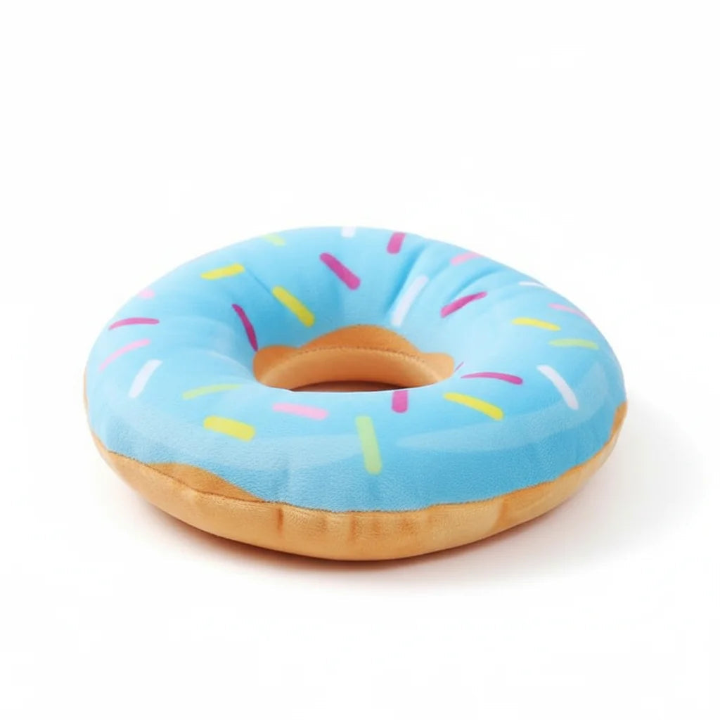 Adjustable pet recovery collar, Paw Shield donut design for cats, comfortable wound protection