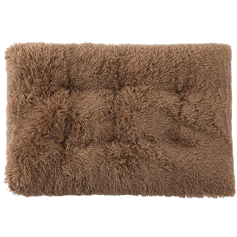 Plush Paw-Soft Deluxe dog bed, reversible for extended use and pet comfort