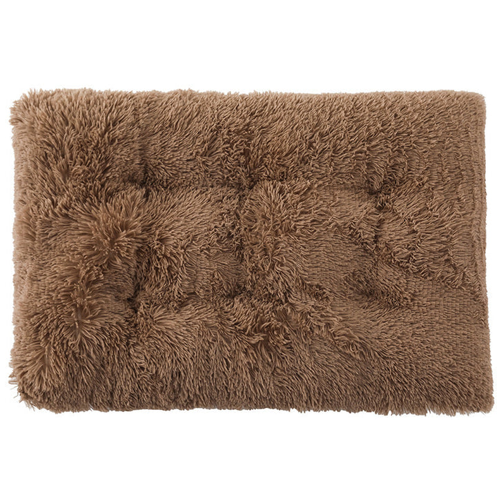 Plush Paw-Soft Deluxe dog bed, reversible for extended use and pet comfort