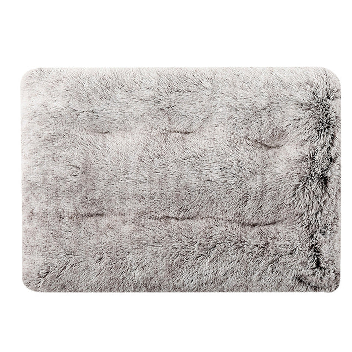Close-up of Paw-Soft Deluxe Reversible Pet Comfort Mat showing soft fabric texture