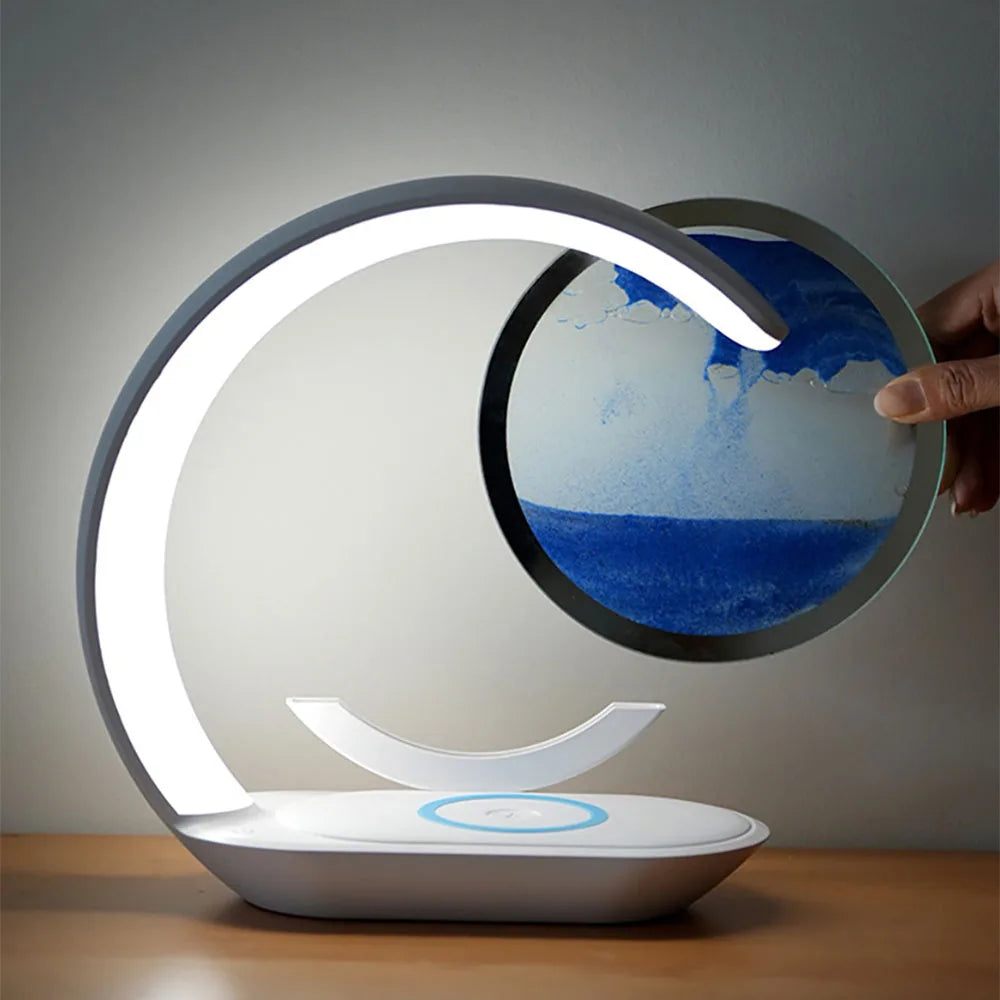 Custom photo LED night light, a cherished keepsake and elegant home decor. USB powered acrylic lamp with wooden base.