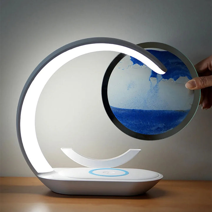 Custom photo LED night light, a cherished keepsake and elegant home decor. USB powered acrylic lamp with wooden base.