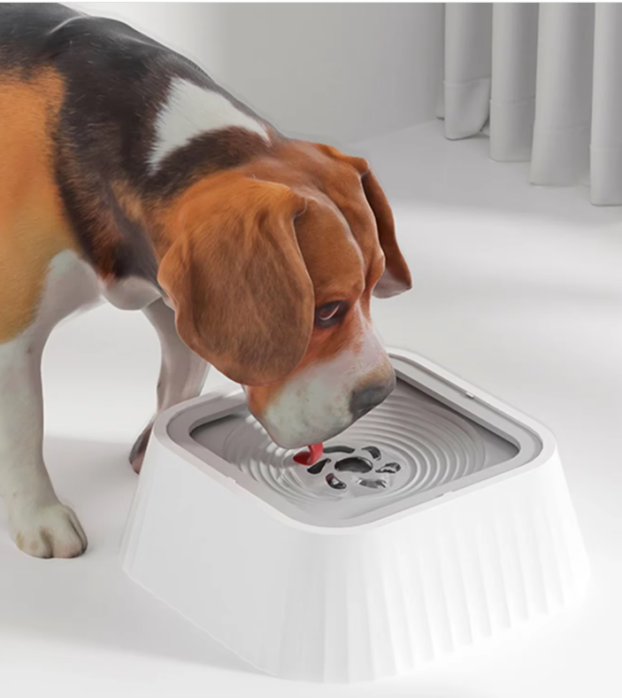 Pet Anti-Spill Water Bowl with Floating Plate, for dogs and cats, no mess pet hydration